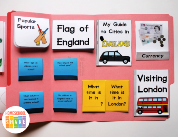 England Lapbook - Homeschool Share