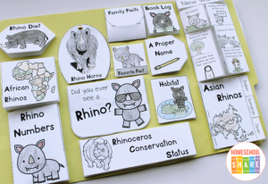 Free Rhinoceros Lapbook - Homeschool Share