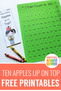 Free Ten Apples Up On Top Activities & Printables - Homeschool Share