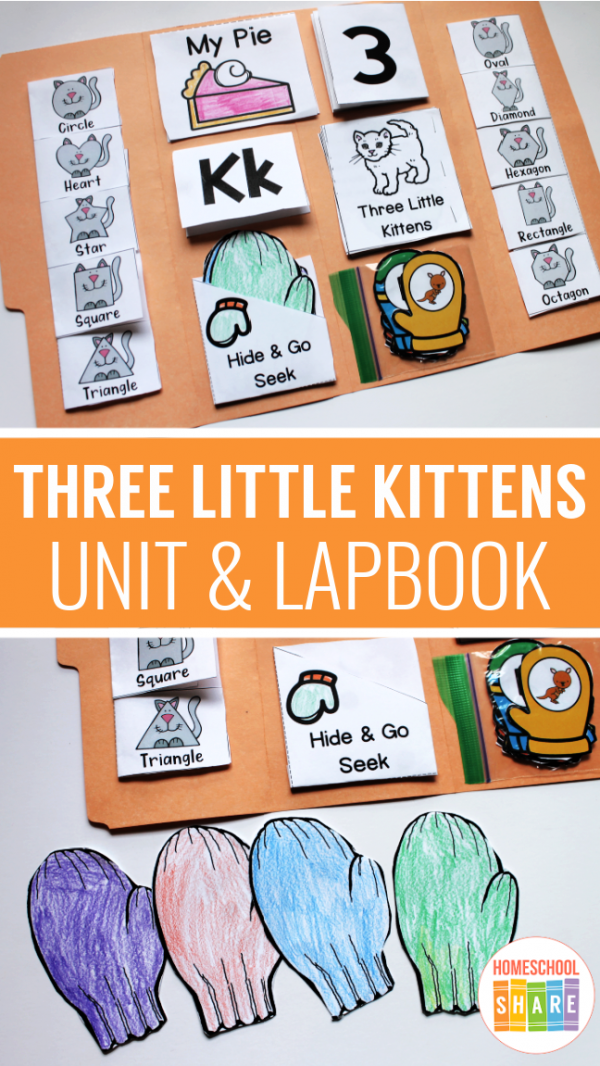 Free Three Little Kittens Printables - Homeschool Share