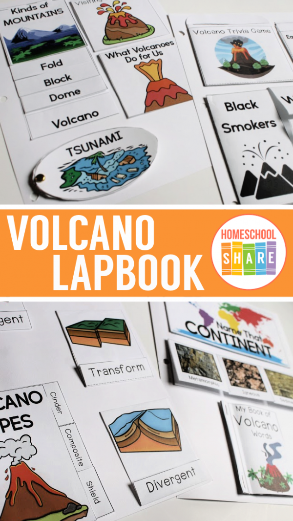 Free Volcano Lapbook - Homeschool Share