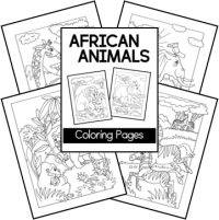 African Animals Coloring Pages - Homeschool Share