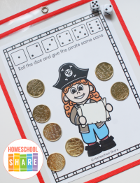 Pirate Math Mat - Homeschool Share