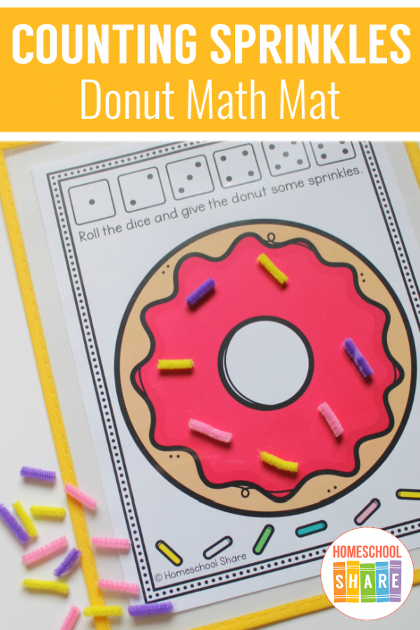 Donut Math Mat - Homeschool Share