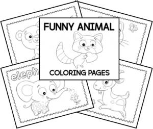 Funny Animals Coloring Pages - Homeschool Share