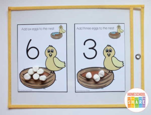 Bird Playdough Math Mats - Homeschool Share