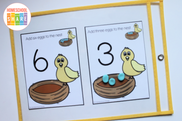 Bird Playdough Math Mats - Homeschool Share