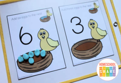 Bird Playdough Math Mats - Homeschool Share