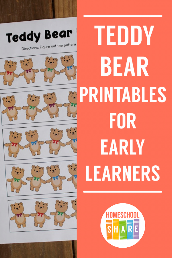 Free Printable Teddy Bear Activities for Preschool - Homeschool Share