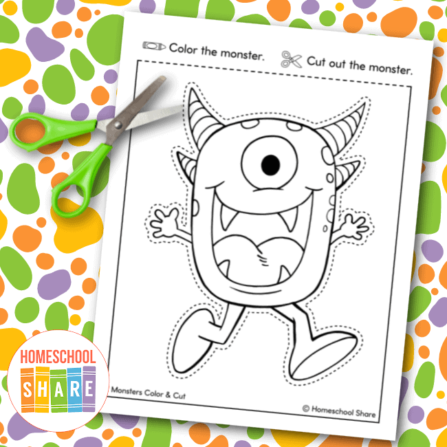 Scissor Skills With Cute Monsters: A Fun Cutting Practice Activity Book for  Toddlers and Kids ages 3-5: Scissor Practice for Preschool - Pages of Fun  with Pretty Monsters (Paperback) 