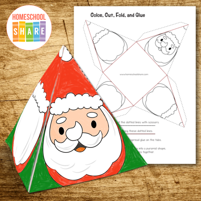 Free Printable Christmas Craft For Kids Homeschool Share