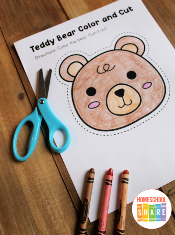 Free Printable Teddy Bear Activities for Preschool Homeschool Share