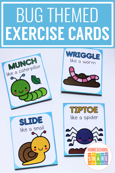 Bug Movement Cards - Homeschool Share