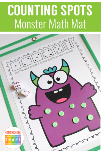 Monster Math Mat - Homeschool Share