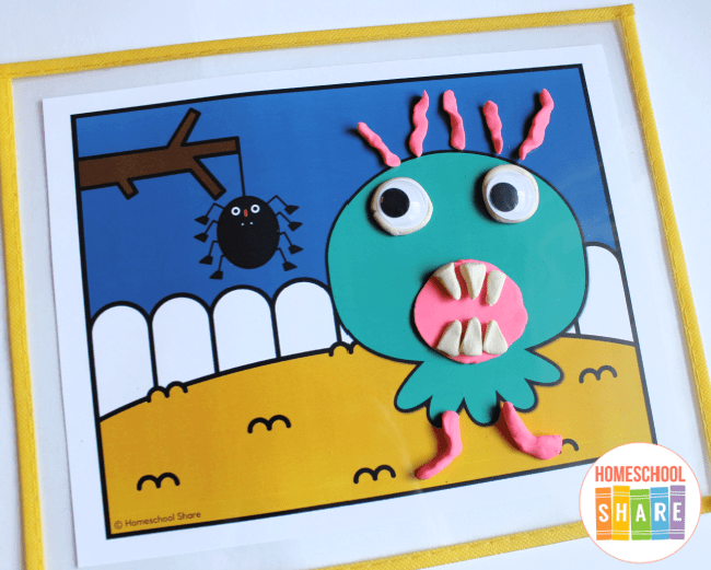 Monster Playdough Mats, 32 Printable Mats, Activity Mats, Modeling Dough  Pages, Toddler Game, Preschool Craft, Sticker Mats, Birthday Party 