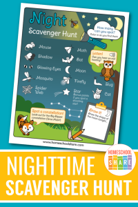 Free Night Scavenger Hunt - Homeschool Share