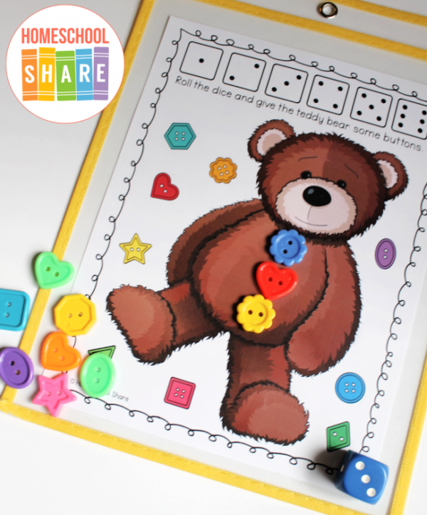 Free Printable Teddy Bear Activities for Preschool Homeschool Share