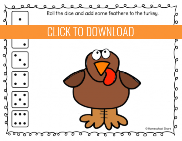 Turkey Math Mat - Homeschool Share