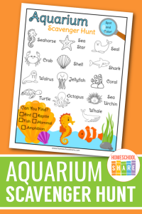 Free Aquarium Scavenger Hunt - Homeschool Share