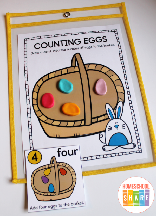 Easter Eggs Counting Activity - Homeschool Share