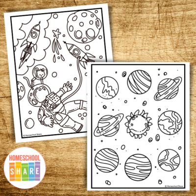 Space Fine Motor Printables - Homeschool Share