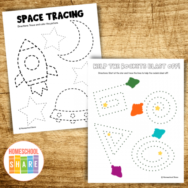 Space Fine Motor Printables - Homeschool Share