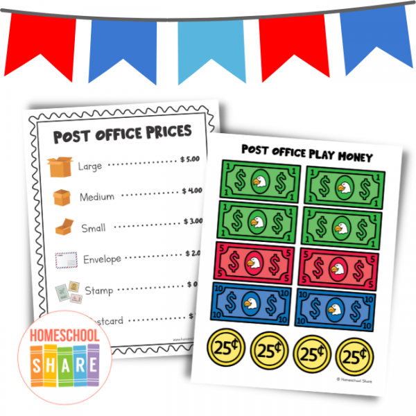 Post Office Pretend Play Printables Homeschool Share