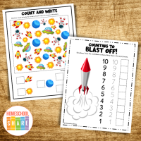 Space Themed Math Printables - Homeschool Share