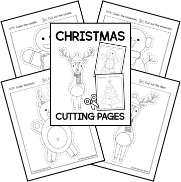 Boost Skills with Christmas Scissor Practice Worksheets