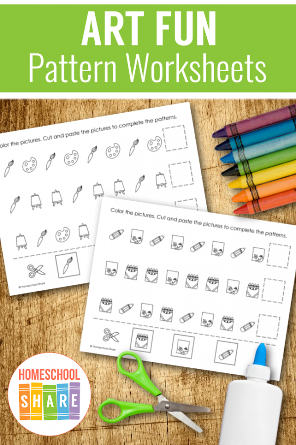 Free Art Pattern Worksheets for Preschool - Homeschool Share