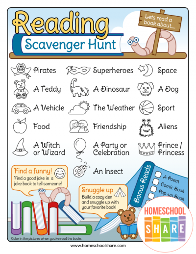 Free Printable Scavenger Hunts for Kids - Homeschool Share