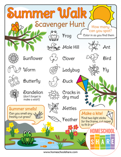 Free Printable Scavenger Hunts for Kids - Homeschool Share