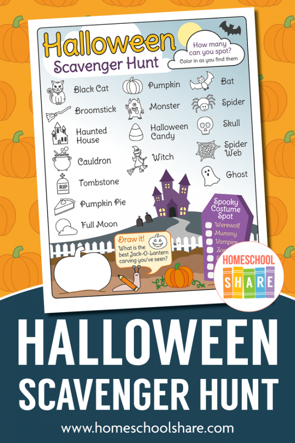 Halloween Scavenger Hunt for Kids - Homeschool Share