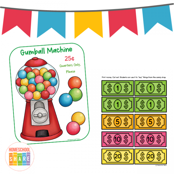 Candy Store Dramatic Play Printables Homeschool Share