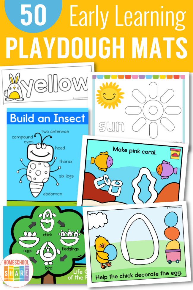 Free Printable Playdough Mats For Preschool Kids - Brooklyn Berry Designs