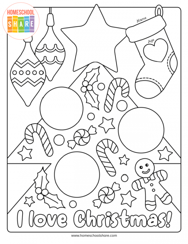 Free Christmas Activity Sheet Homeschool Share