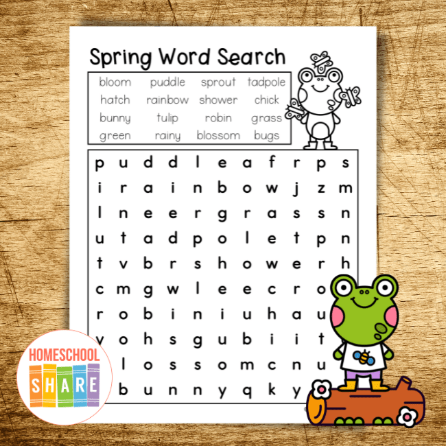 hard spring word search