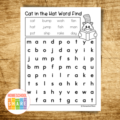 Free Printable Dr. Seuss Word Search - Homeschool Share