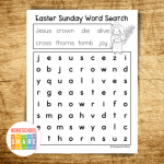 Easter Word Search (free!) - Homeschool Share