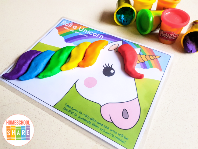 Free Printable Playdough Mats - Homeschool Share