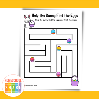 Easy Easter Mazes (free!) - Homeschool Share