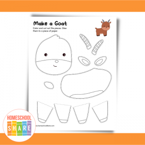 Cut and Paste Farm Animals (free printable crafts!) - Homeschool Share