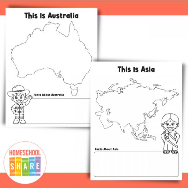 Seven Continents Worksheets Homeschool Share