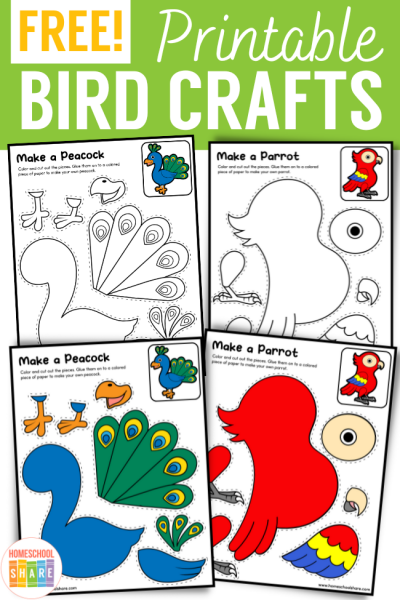 Printable Bird Crafts - Homeschool Share