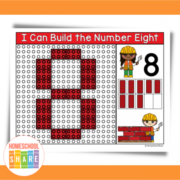 Build with LEGO Numbers Printables Homeschool Share