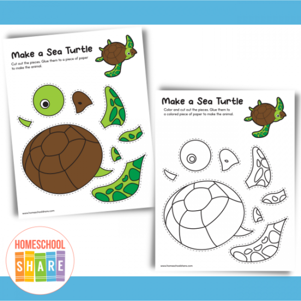 Ocean Animals Craft Printables - Homeschool Share