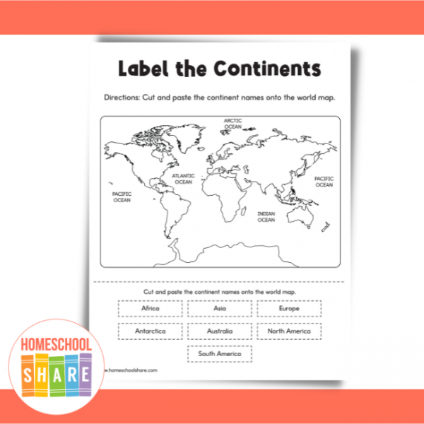 Seven Continents Worksheets - Homeschool Share