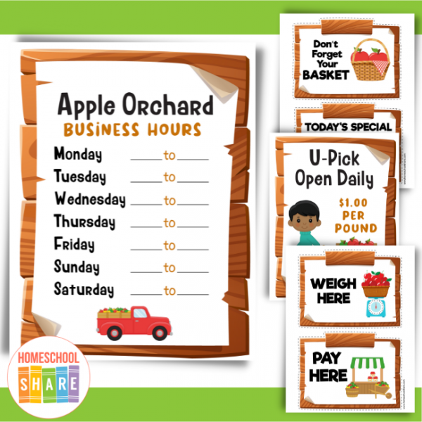 Apple Orchard Dramatic Play Homeschool Share